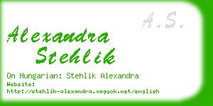 alexandra stehlik business card